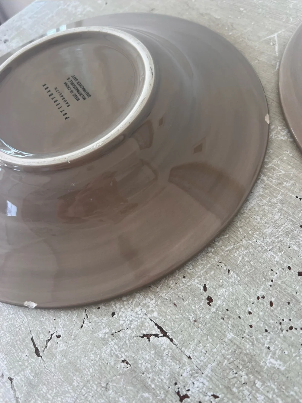 Pottery Barn set four